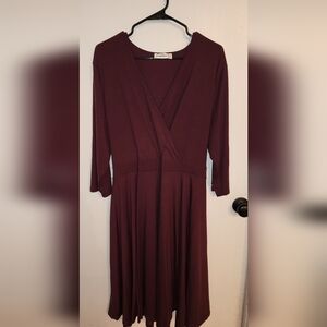 Burgundy dress size 20